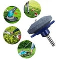 thumbnail image 4 of Yazoeia 5Pack Lawnmower Dull Sharpener, Lawnmower Sharpener for Drill with Balancer, Mower Sharpener for Any Power Hand Drill (Orange -5pcs) CJB12-26597, 4 of 7