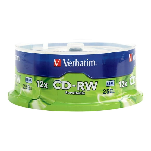 Verbatim - 25 x CD-RW - 700 MB (80min) 4x - 12x - spindle