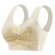 thumbnail image 1 of Sujetador de encaje fino con fruncidos para mujer - Copa fija, bonito estilo chaleco, sin aros, ajustable, transpirable (L-XXXXL), ropa interior deportiva informal y sexy, 1 of 2