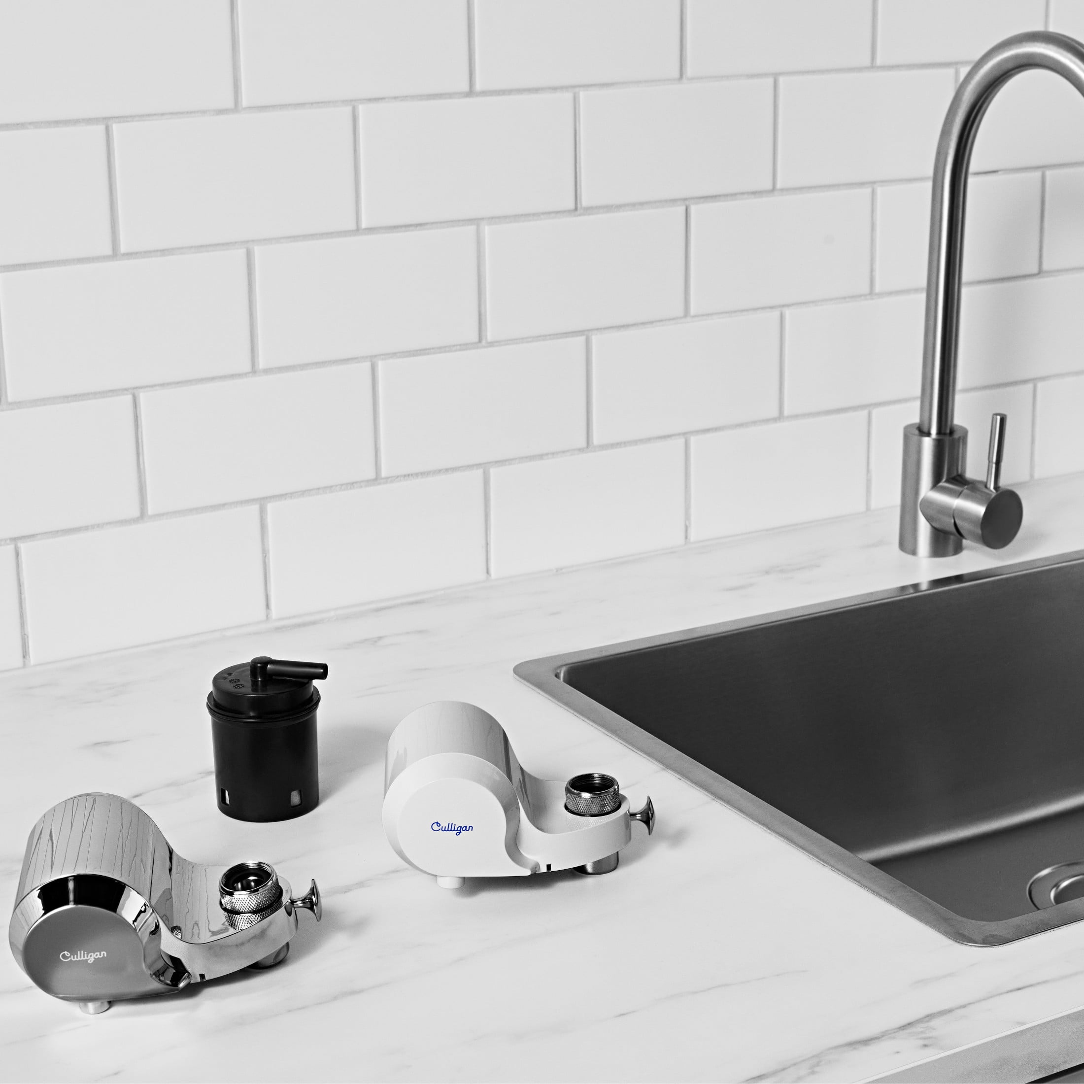 Culligan CULFMCH Drinking Water Chrome Faucet Mount Water Filtration System, Superior Filtration