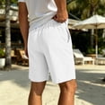 thumbnail image 7 of Big & Tall 7" Mens Shorts Elastic Waist with Pockets Summer Casual Beach Short Pants Fathers Gifts S-5XL, 7 of 7