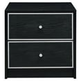 thumbnail image 2 of ACME Jabir Rectangular Accent Table in Black and Silver, 2 of 6