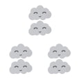 thumbnail image 3 of Guardoinrt 2pcs Cute Smiling Clouds For Decorative Wall Stickers Cloud Wall Boards ABS 3d Wall Board Easy To Install type 1 3Set, 3 of 6