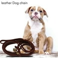 thumbnail image 2 of 2M Long Leather Braided Pet Dog Walk Traction Collar Strap Training Leash Lead, 2 of 8