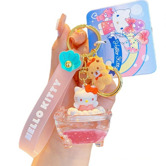 Llavero Hello Kitty Sanrio en Bañera original