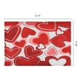 thumbnail image 6 of Red Pink Love Hearts Placemats Set of 6, Happy Valentine's Day Dining Table Place Mats Home Kitchen Decor Heart 17.7*11.8inch, 6 of 6