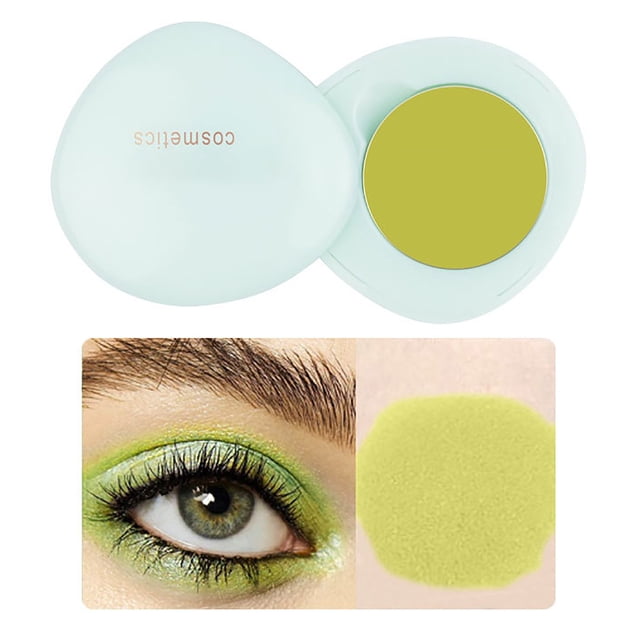 Single Eyeshadow Pressed Powder Eye Shadow Opaque Vegan High Pigment Eyeshadow For Day Night White, Makeup Eye Shadow