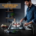 thumbnail image 3 of Bater&iacute;a De Cocina Acero Inoxidable 15 Piezas，Sartenes Acero Inoxidable Juego De Ollas Funciona Con Estufas De El&eacute;ctricas Y De Gas，Lavavajillas, 3 of 7