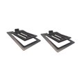thumbnail image 2 of Bunblic 2Pcs Tilted Desktop Speaker Stands Brackets Anti Slip Bookshelf Desk Surround Sound Speaker Riser for Compact PC Small Gaming Black, 2 of 8