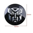 thumbnail image 3 of Car Styling 4pcs 56mm Transformers Logo Car Tyre Wheel Center Hub Cap Autobots Emblem Decal Badge Sticker Accessories|car Stickers|,Black, 3 of 5