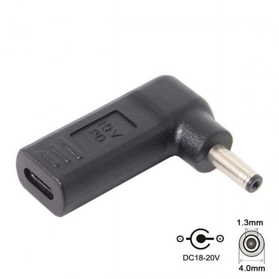 Chenyang CY USB 3.1 Type C USB-C to DC 19V 4.0*1.3mm Adapter PD Emulator Trigger 90 Degree Angled Adapter