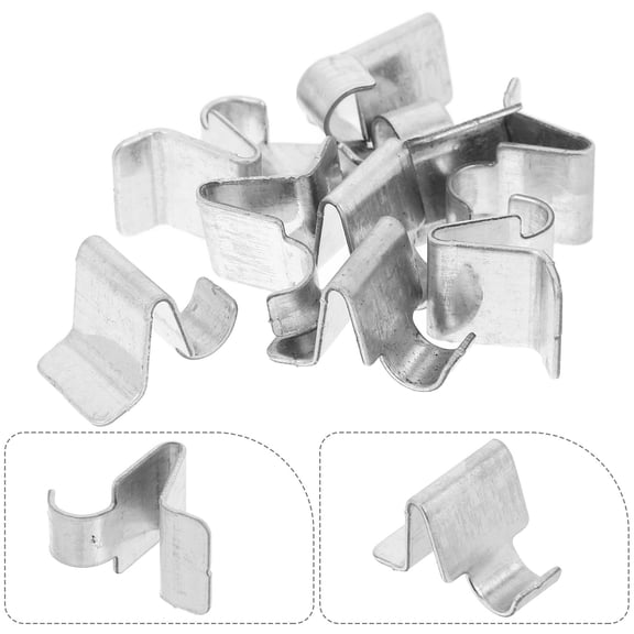 HEMOTON 10pcs Adjustable Shelf Clips Metal Cabinets Heavy Duty Shelf Support Clips Shelving Brackets Clips For Kitchen Bookcase Cabinet Shelf Brackets