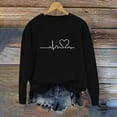 thumbnail image 3 of fheaev Sweatshirts for Women Casual Long Sleeve Crew Neck Holiday Party Pullover Tunic Top Fun Graphic Print Gifts Shirt, 3 of 5