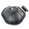 thumbnail image 1 of Fits 2007-2018 Jeep Wrangler JK Rugged Ridge Differential Cover 16595.12 Boulder; DANA 44 Axle; 10 Bolt; Without Girdle; With Fill Plug; With Drain Plug; Black; Cast Aluminum, 1 of 5