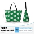 thumbnail image 4 of Gaeub Snowflake Beach Travel Bag, Multi-Pocket Beach Bag, Summer Vacation Bag, Beach Essentials Tote, 4 of 7