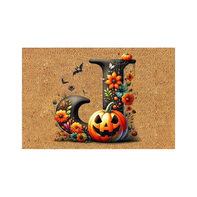 RKSTN Halloween Decorations Halloween Home Entry Door Mat Entryway Mat Entrance Door Dirty Resistive Avoid Slip Foot Mat Decorative Floor Mat Halloween Decor