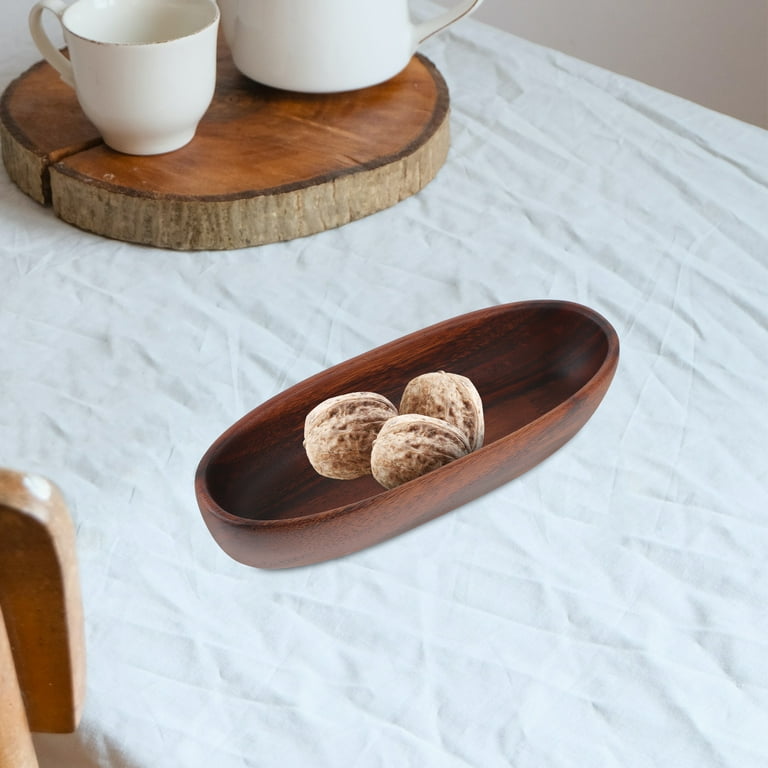 福袋・半額ポスター - クリーニング屋さん専用の通 Plate Fruit Dried Tray Wood Acacia Snack Solid Bowl Salad スリッパラック