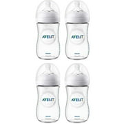 (2 pack) (2 pack) Philips Avent Natural Baby Bottle, Clear, 9oz, 2pk, SCF013/27
