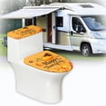 thumbnail image 6 of HELLHERO Toilet Top Cover Pack of 2 U-Shaped Keep Dust Stain Thanksgiving Joy, 6 of 8