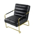 thumbnail image 5 of 30" Black Chair with Gold Frame, 5 of 8