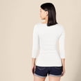thumbnail image 4 of walmart Essentials Womens 3/4 Sleeve Boatneck T-Shirt, 4 of 8