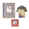 thumbnail image 3 of Kona Coast by Reyn Spooner Tropical Picture Frames 50th State Flower Molokai Channel Aloha T-Shirt Hawaiian Tabletop Wall Decor Set of 3, 3 of 6