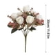 thumbnail image 3 of Ramo de flores artificiales de rosas y peonías de seda | Decoración de mano para bodas y hogar | Arreglo floral artificial para pared, guía de caminos, centro de mesa para fiestas, 3 of 6