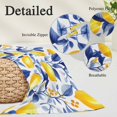 thumbnail image 3 of Summer Lemon Oversized Pillow Covers, Watercolor Yellow Blue Garden Floral Soft Throw Pillow Cases with Invisible Zipper, Decorative Pillowcase Pillows Protectors for Sofa Bed Couch 24"x36", 3 of 9