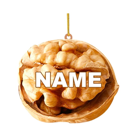 Nom Personnalisé Drôle de Noël Deez Nuts Ornements Suspendus DIY Décor 2024 au