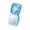 Blue, variant on Jubipavy Portable Mirror Fan, 3-Speed USB Rechargeable Mini Fan with Makeup Mirror & Lanyard, 4 Colors