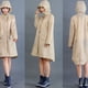 thumbnail image 2 of Bewildely Poncho largo impermeable para mujer y niña, chubasquero con capucha para exteriores, ropa impermeable Riancoat Paraguas de lluvia Caqui L Bewildely JJ13982-10, 2 of 4