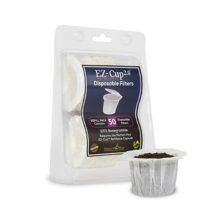 Perfect Pod EZ-Cup 2.0 Disposable Paper Coffee Filters for Keurig K-Cup Coffee Machines,