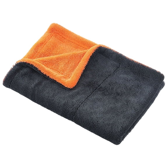 1 Pack Car Drying Towel,Clean Cloth Towel Premium Microfiber Towels for Cars, Edgeless Twisted Loop Design, No Streaks, Scratches, or Water Spot, Absorbent Wash Towel(Orange)