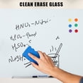 thumbnail image 2 of Frameless Magnetic Glass Whiteboard - Tempered Glass Dry Erase Board - Magnetic, Ultra-Clear Writing Surface, Wall Mounted - Office, School, Home, Conference - White - 24"x18" (60x45cm), 4 Holes, 2 of 7