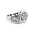 thumbnail image 2 of Mens Silver CZ Signet Ring | Appx 6.4 Grams, 2 of 3