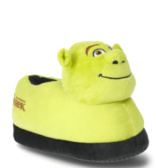 Shrek and Donkey Little and Big Boys’ Plush 3D Slippers, Sizes 11-5