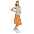 thumbnail image 4 of Women's Dog Bone Paw Prints Bones Hearts A-line Printed Skirt Casual Wear, 2XL, Burnt Orange Marigold, by Ambesonne, 4 of 6