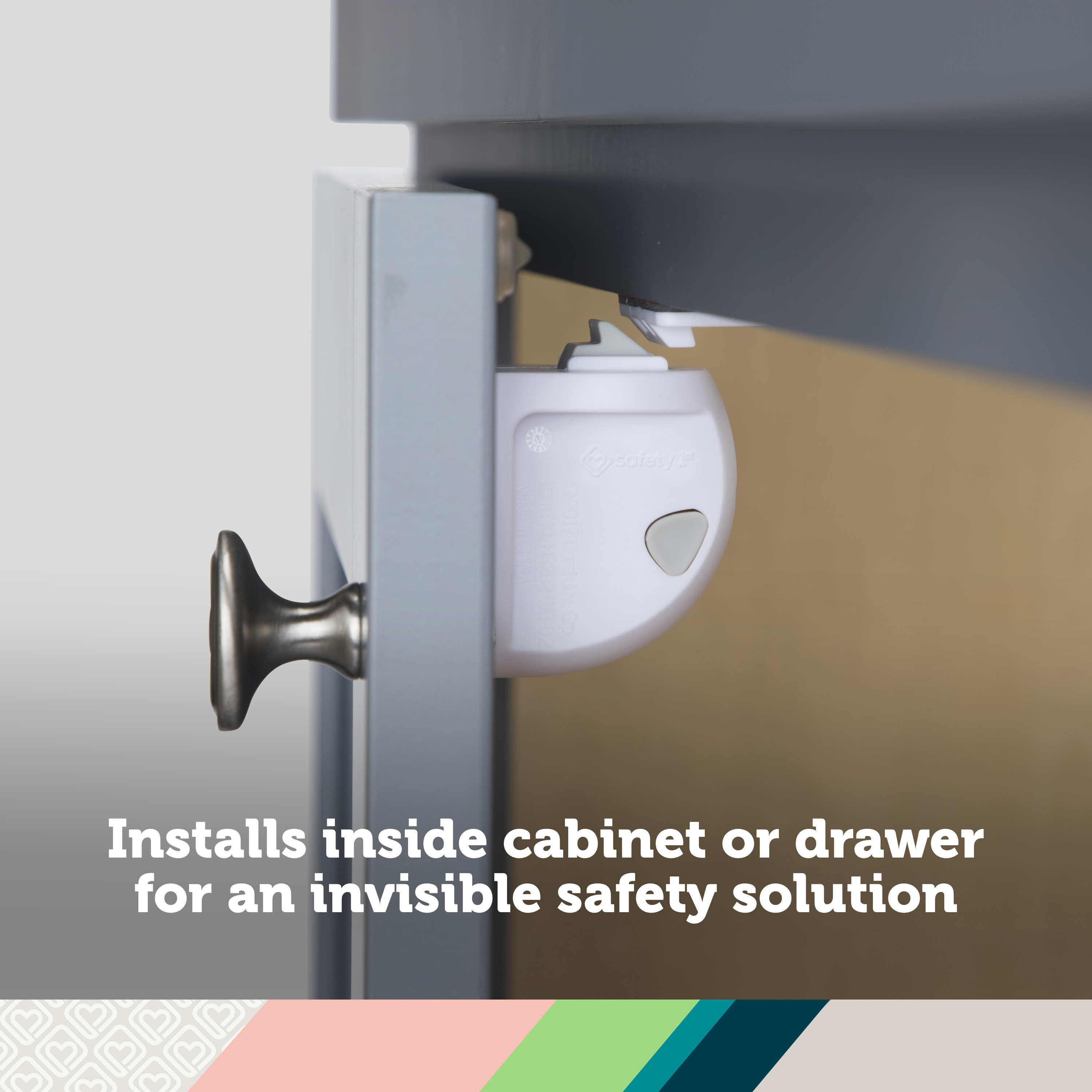 Safety 1st Adhesive Magnetic Lock System, White photo 4