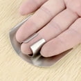 thumbnail image 2 of 2 Pcs Finger Guard for Cutting,Stainless Steel Slicing Protector,Kitchen Adjustable Finger Guard Tools,Fingers Protector for Cutting Vegetables,Safe Slicing Tool for Hands Protection, 2 of 6