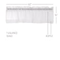 thumbnail image 6 of VHC Brands Farmhouse 16"x60" Valance White Rod Pocket Kitchen Window Curtains, 6 of 7