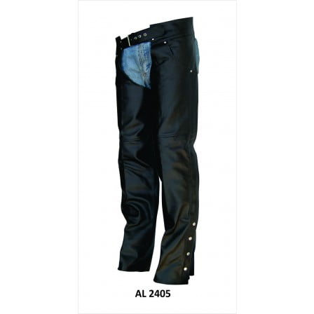 jeans with leather front