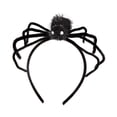 thumbnail image 4 of Diadema de Halloween, disfraz, tocado, tocado, diadema de cosplay, diadema, diadema Araña negra, 4 of 9