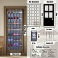 thumbnail image 2 of Retrocular Over the Door Shoe Organizer, 35 Pockets Hanging Rack Closet Shoe Organizers Storage, Black, 2 of 7
