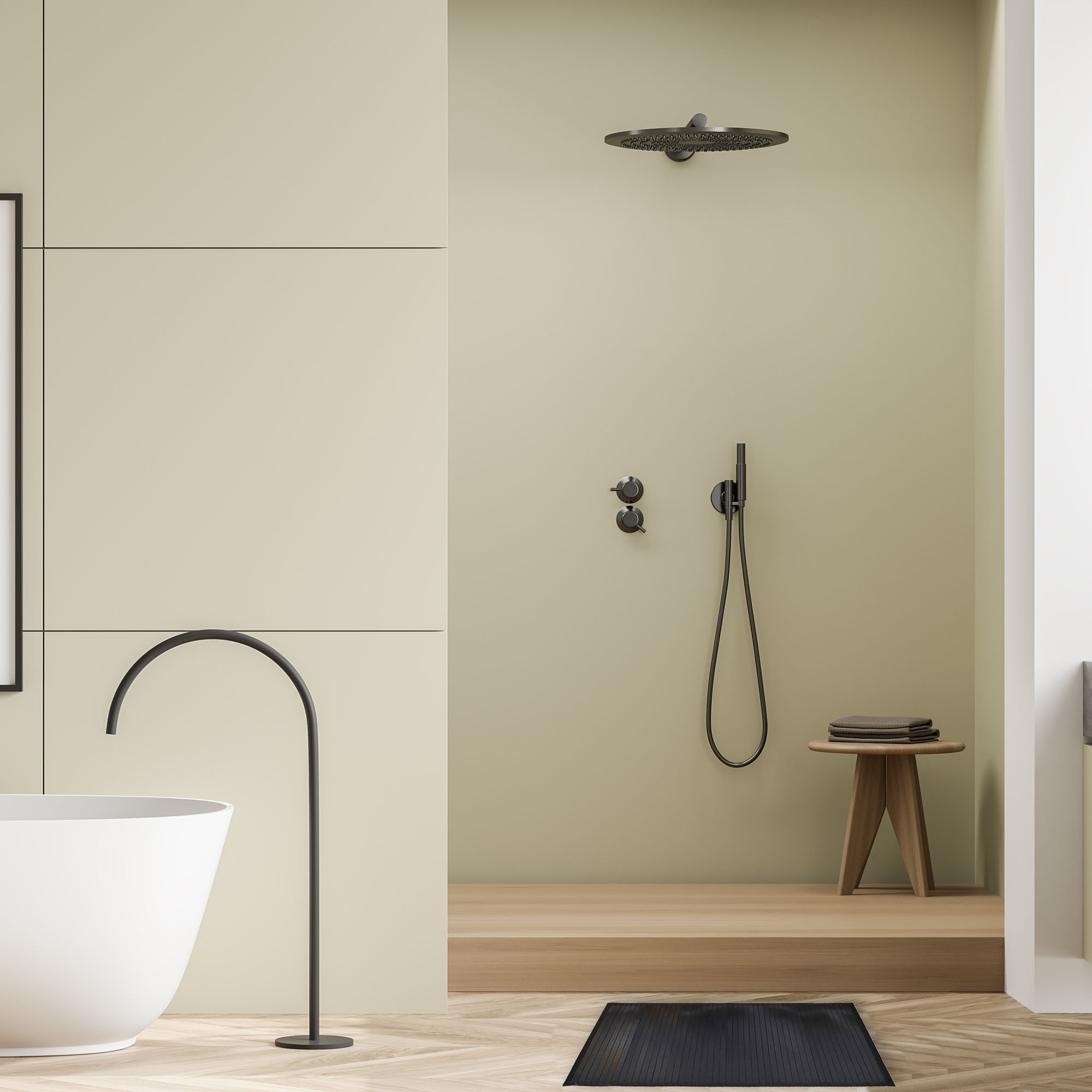 Bathroom Bamboo Shower Bath Floor Mat — Rickle.