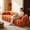 Orange, variant on AskPeak Corduroy Cloud Sofa, 3-Seater Bubble Tufted Couch, No Assembly Deep Seat Living Room Apartment Office