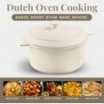 thumbnail image 2 of Gotham Steel Cream 5 Quart Ultra Nonstick Lightweight Dutch Oven Dishwasher and Oven Safe, 2 of 8