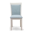 thumbnail image 4 of Pemberly Row 36.8" Wood Dining Chairs in Blue/White (Set of 2), 4 of 8