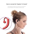 thumbnail image 4 of Injueey Auricular compatible con Bluetooth con micrófono Cancelación de ruido Fitness Jogging Auricular Control de volumen Auriculares de audio Cables de audio/vídeo Rojo, 4 of 6