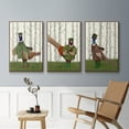 thumbnail image 5 of Pheasant Shooting Party 5 - Framed Premium Gallery Wrapped Canvas L Frame 3 Piece Set - Ready to Hang, 5 of 9