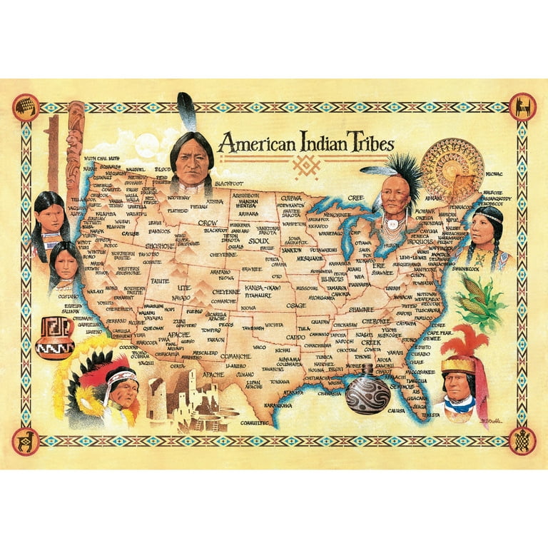 MasterPieces 500 Piece Jigsaw Puzzle - American Indian Tribes - 15
